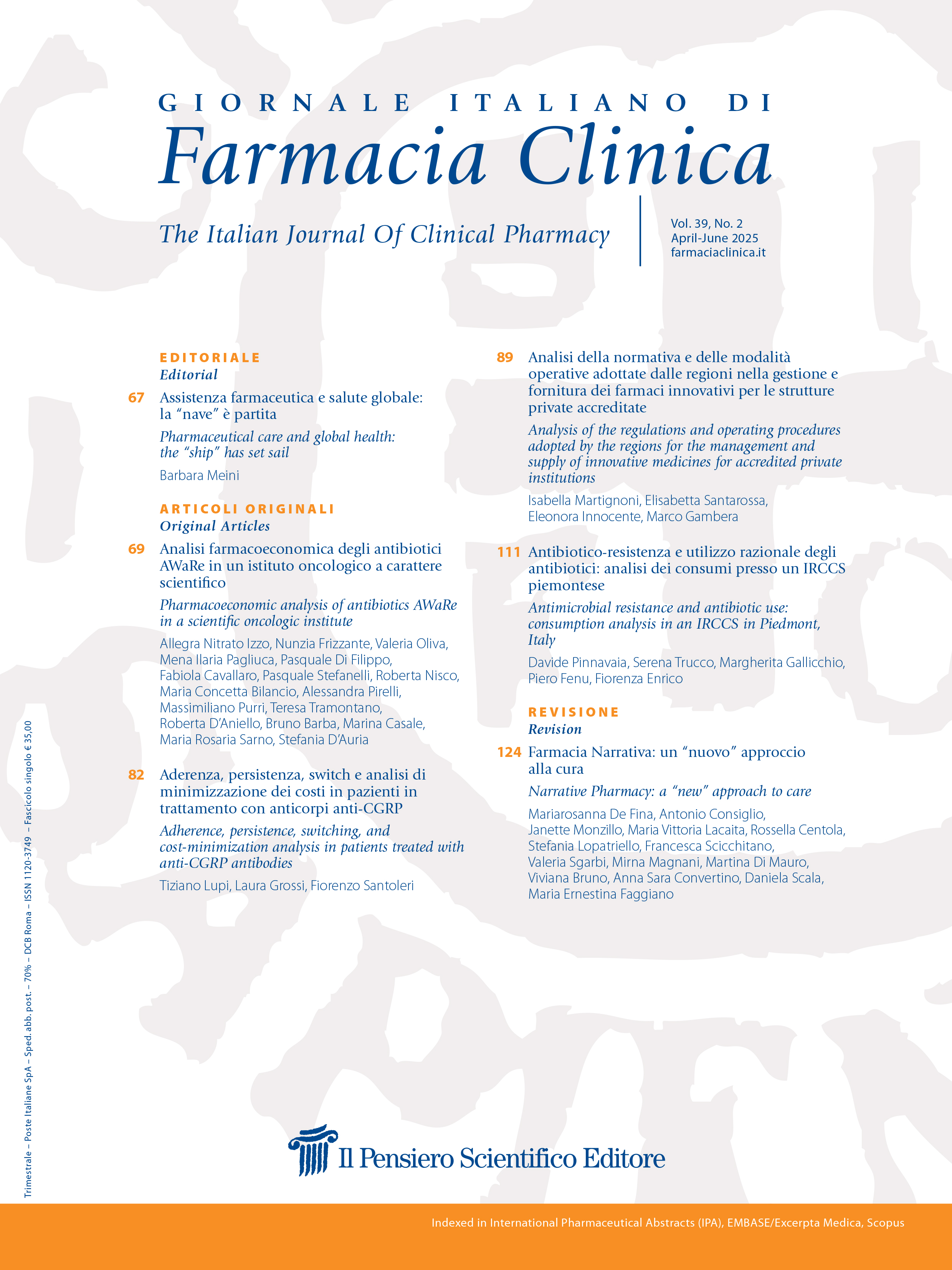 2025 Vol. 39 N. 2 Aprile-Giugno
