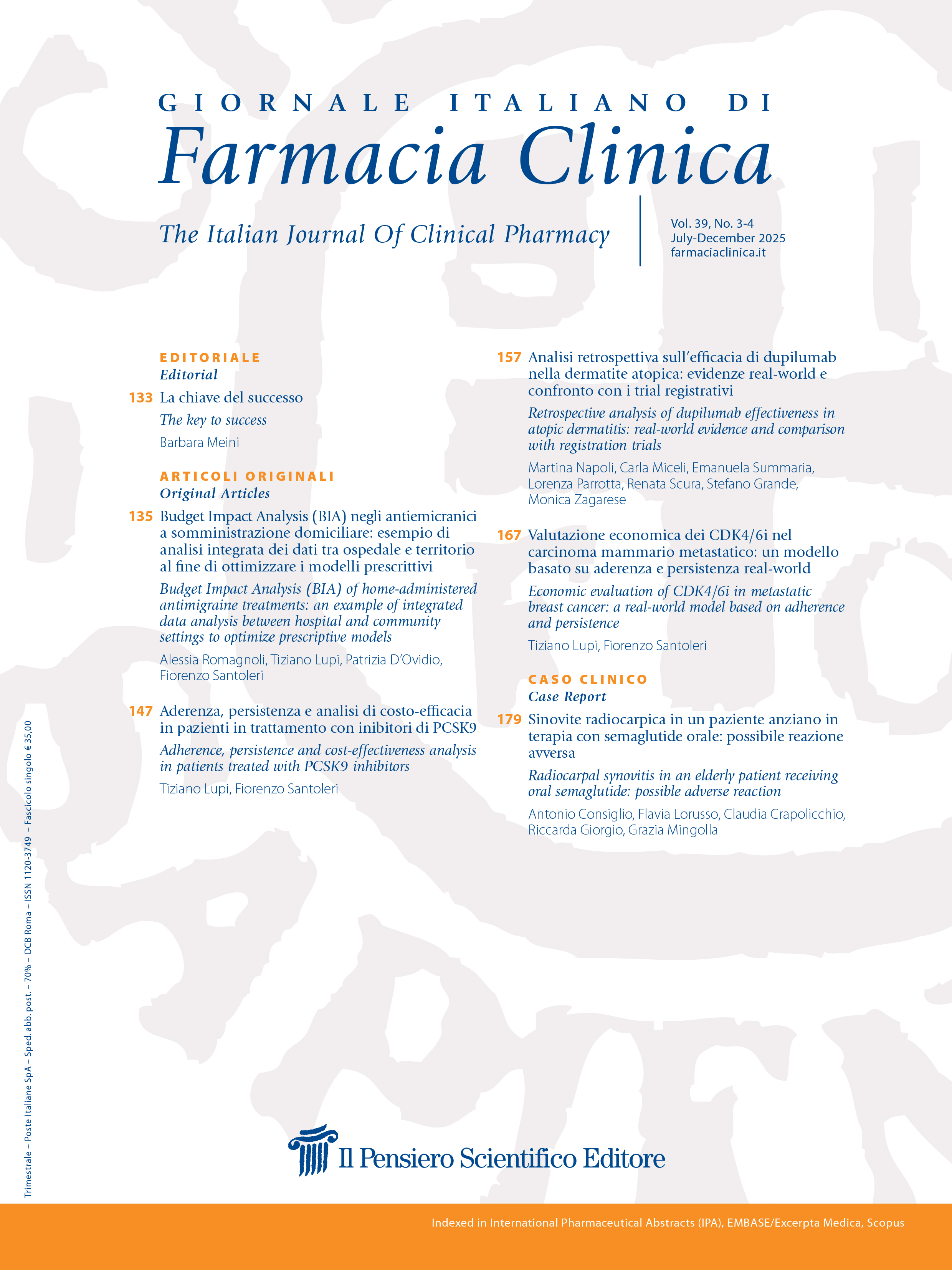 2025 Vol. 39 N. 3-4 Luglio-Dicembre