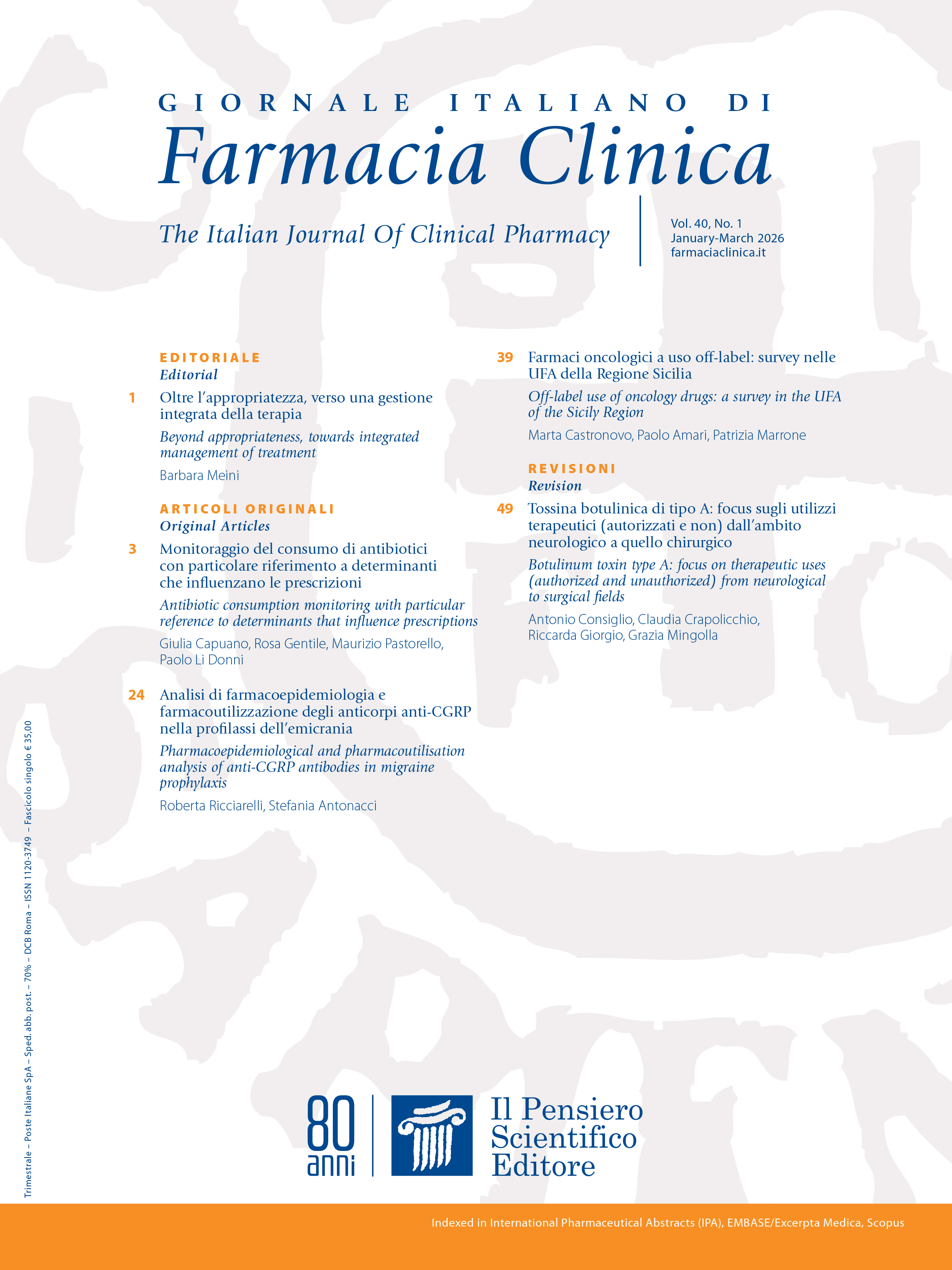 2026 Vol. 40 N. 1 Gennaio-Marzo